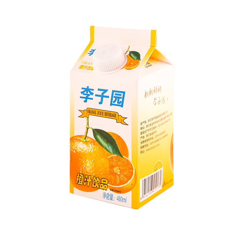 橙汁饮品，单盒净含量480ml